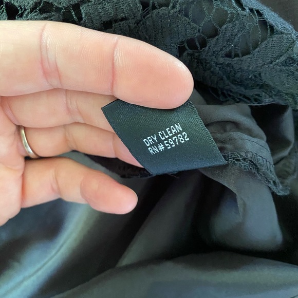 ADRIANNA PAPELL Lace & Silk Sheath Dress Black - Picture 7 of 12